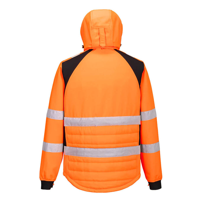 Portwest CD863 - WX2 Eco Hi-Vis Hybrid Jacket - Orange/Black