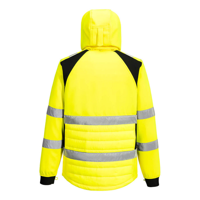 Portwest CD863 - WX2 Eco Hi-Vis Hybrid Jacket - Yellow/Black