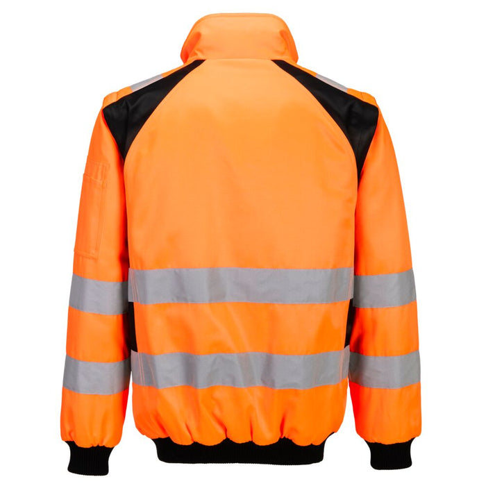 Portwest CD898 - WX2 Hi-Vis 2-in-1 Pilot Jacket - Orange/Black