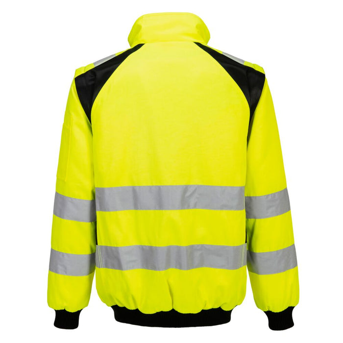 Portwest CD898 - WX2 Hi-Vis 2-in-1 Pilot Jacket - Yellow/Black