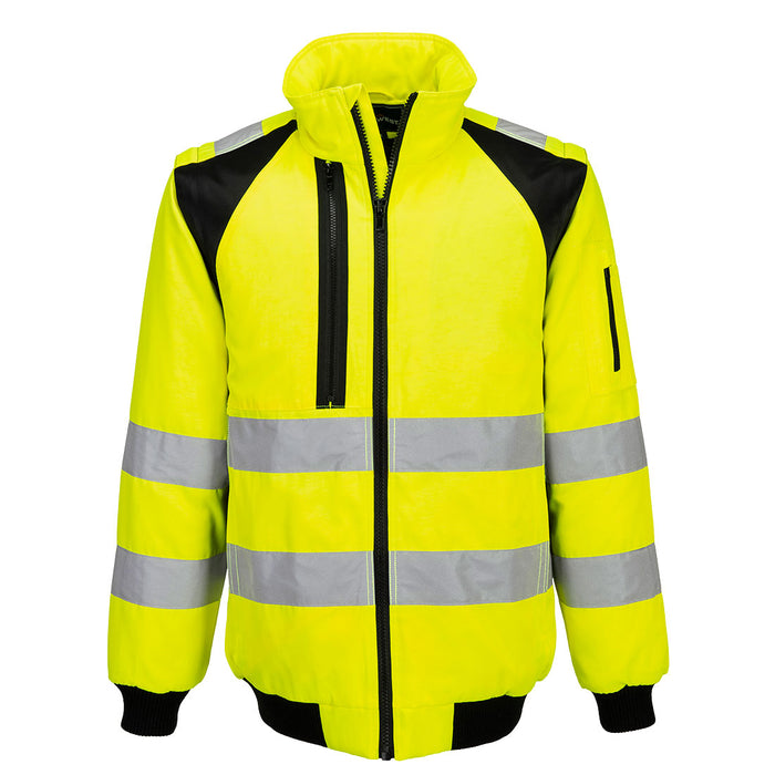 Portwest CD898 - WX2 Hi-Vis 2-in-1 Pilot Jacket - Yellow/Black
