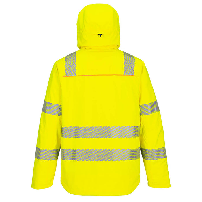 Portwest DX4 Hi-Vis Rain Jacket Yellow