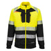 Portwest DX490 - DX4 Hi-Vis Class 1 Funnel Neck Zipped Sweatshirt - Yellow/Black