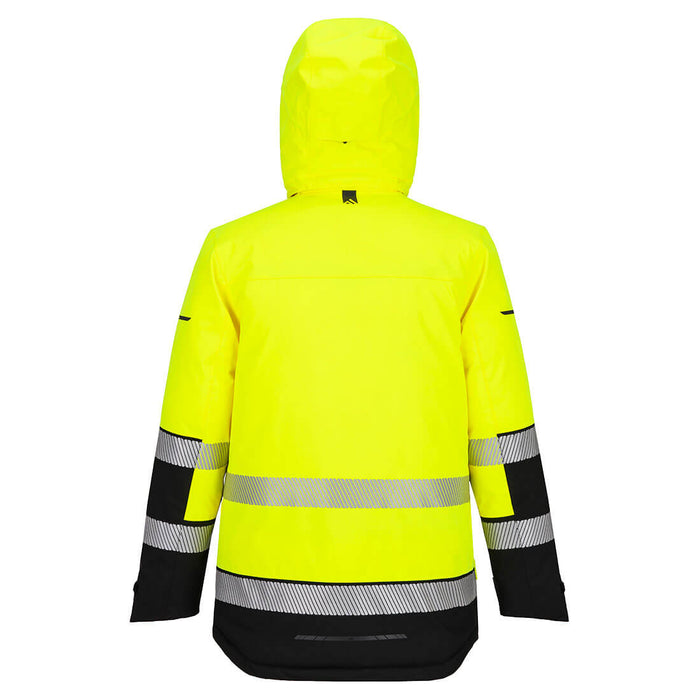 Portwest EV401 - EV4 Hi-Vis Expedition Parka Jacket Yellow/Black