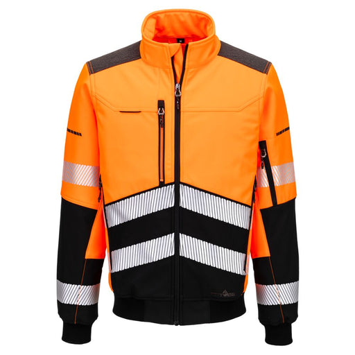 Portwest EV468 - EV4 Hi-Vis Softshell Bomber (3L) Orange/Black