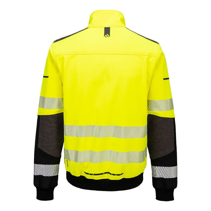 Portwest EV468 - EV4 Hi-Vis Softshell Bomber (3L) Yellow/Black