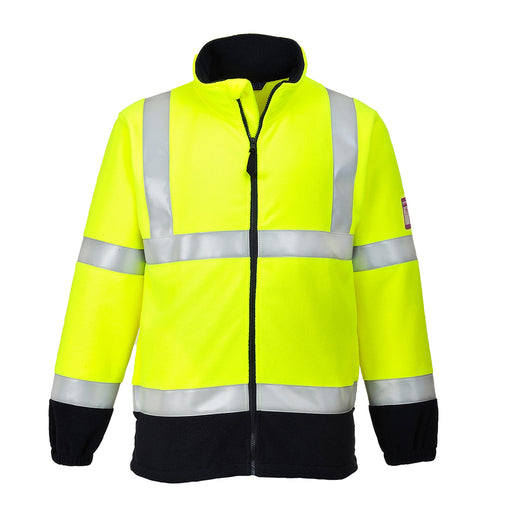Portwest FR31 - Modaflame Fleece Hi-Vis Contrast FR Jacket - Yellow