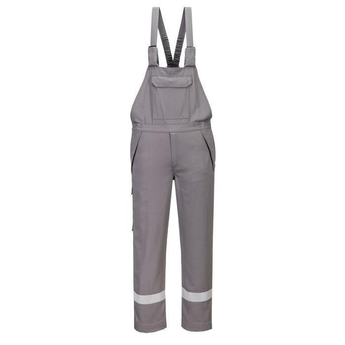 Portwest FR418 - Bizflame Work+ FR Bib and Brace - Grey
