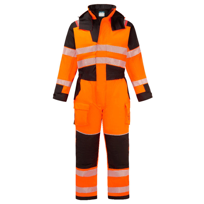 Portwest FR516 - PW3 Modaflame Rain+ Hi-Vis Multi-Norm FR Winter Coverall - Orange/Black