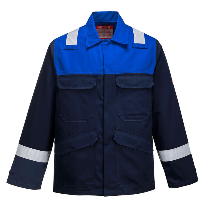 Portwest FR55 - Bizflame Work Two Tone FR Jacket - Navy/Royal