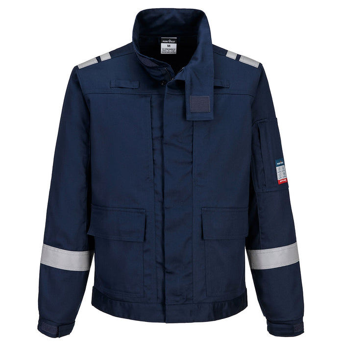 Portwest FR601 - Bizflame Work Lightweight Stretch Panelled FR Jacket - Navy