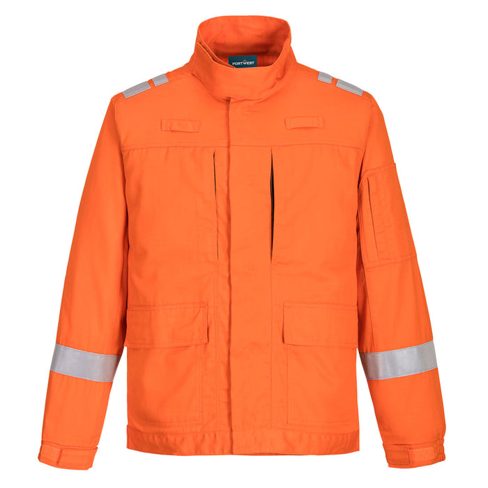 Portwest FR601 - Bizflame Work Lightweight Stretch Panelled FR Jacket - Orange