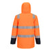 Portwest FR617 - Bizflame Rain+ Hi-Vis Multi-Norm Contrast FR Winter Jacket - Orange/Navy
