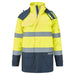 Portwest FR617 - Bizflame Rain+ Hi-Vis Multi-Norm Contrast FR Winter Jacket - Yellow/Navy