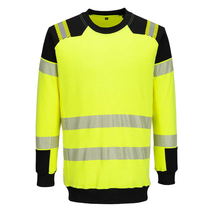 Portwest FR707 - PW3 Modaflame Knit Hi-Vis FR Sweatshirt - Yellow/Black