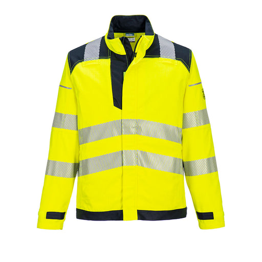 Portwest FR714 - PW3 Modaflame Work Hi-Vis Multi-Norm FR Jacket - Yellow/Navy