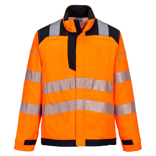 Portwest FR722 - PW3 Modaflame Work HVO Multi-Norm FR Jacket - Orange/Black