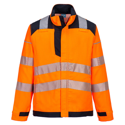 Portwest FR722 - PW3 Modaflame Work HVO Multi-Norm FR Jacket - Orange/Navy