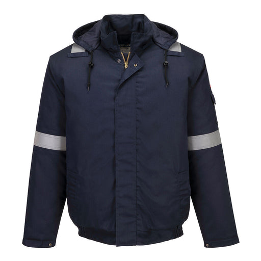 Portwest FR731 - Bizflame Work+ FR Insulated Bomber Jacket Navy