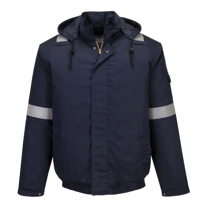 Portwest FR731 - Bizflame Work+ FR Insulated Bomber Jacket Navy
