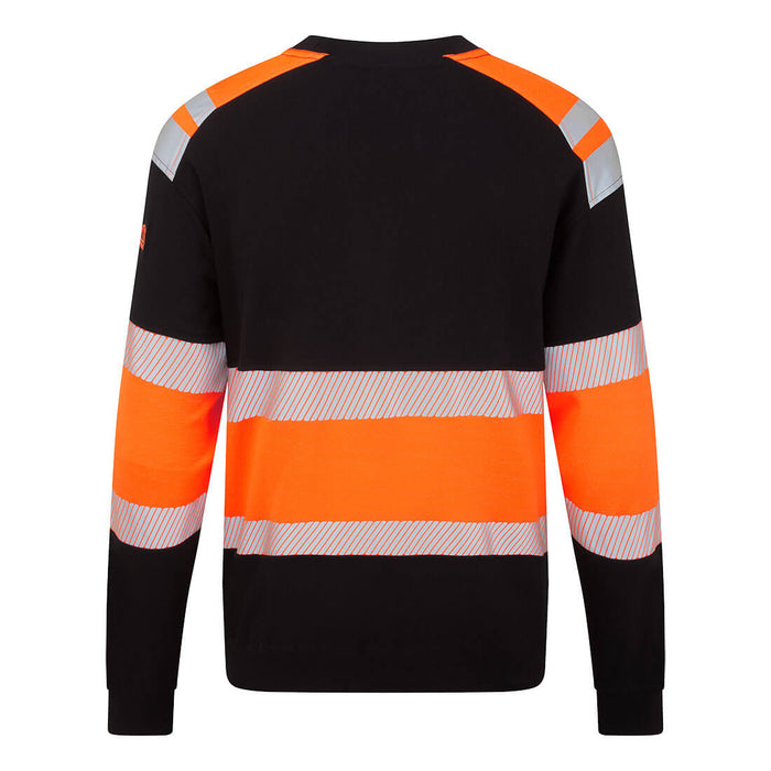 Portwest FR737 - PW3 Modaflame Knit HVO Class 1 FR Sweatshirt - Orange/Black