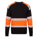 Portwest FR737 - PW3 Modaflame Knit HVO Class 1 FR Sweatshirt - Orange/Black