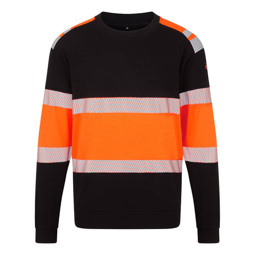 Portwest FR737 - PW3 Modaflame Knit HVO Class 1 FR Sweatshirt - Orange/Black