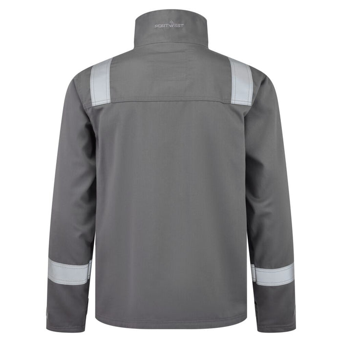 Portwest FR741 - Bizflame Work+ FR Jacket - Grey