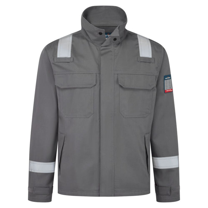 Portwest FR741 - Bizflame Work+ FR Jacket - Grey
