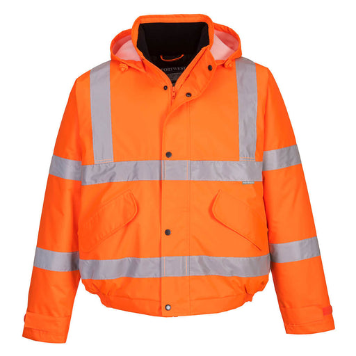 Portwest Hi-Vis Winter Bomber Jacket Orange