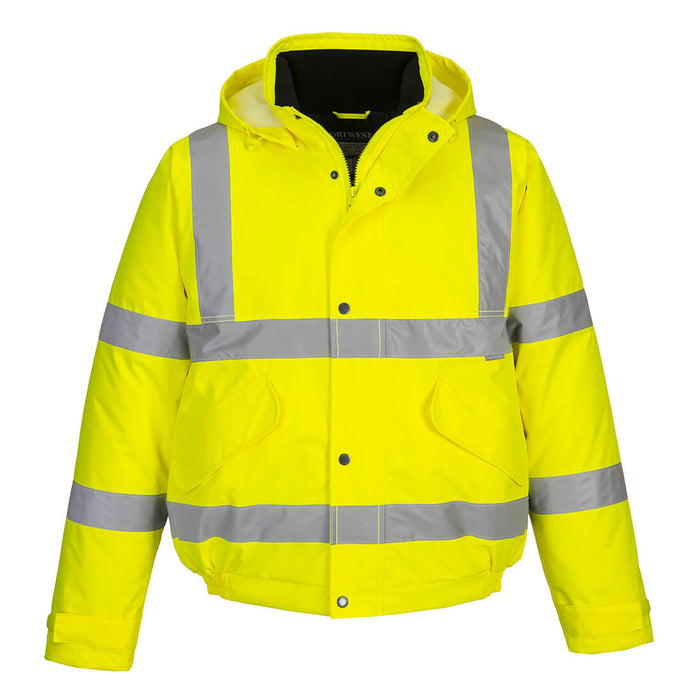 Portwest Hi-Vis Winter Bomber Jacket Yellow