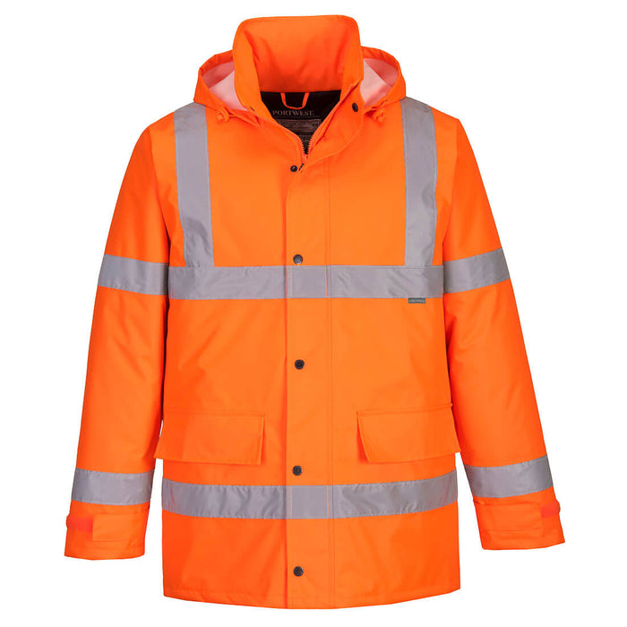 Portwest Hi-Vis Winter Traffic Jacket Orange