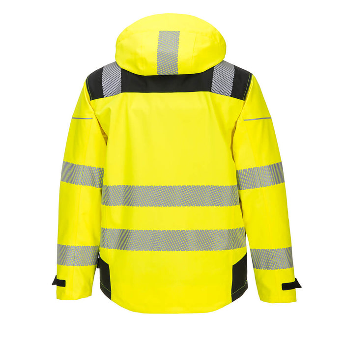 Portwest PW3 Hi-Vis Extreme Rain Jacket Yellow/Black