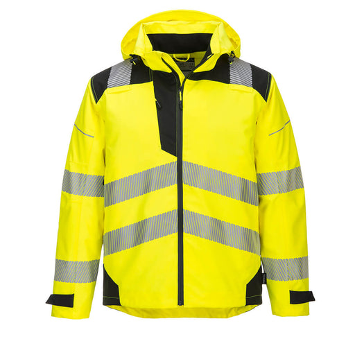 Portwest PW3 Hi-Vis Extreme Rain Jacket Yellow/Black