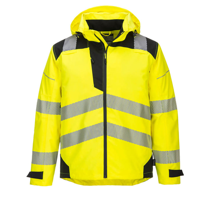 Portwest PW3 Hi-Vis Extreme Rain Jacket Yellow/Black