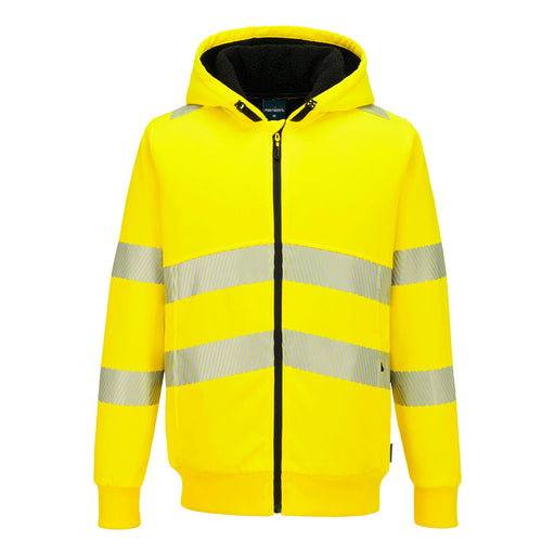 Portwest PW321 - PW321 Hi-Vis Zipped Winter Hoodie - Yellow