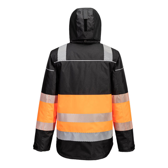Portwest PW364 - PW3 Hi-Vis Class 1 Winter Jacket Orange/Black