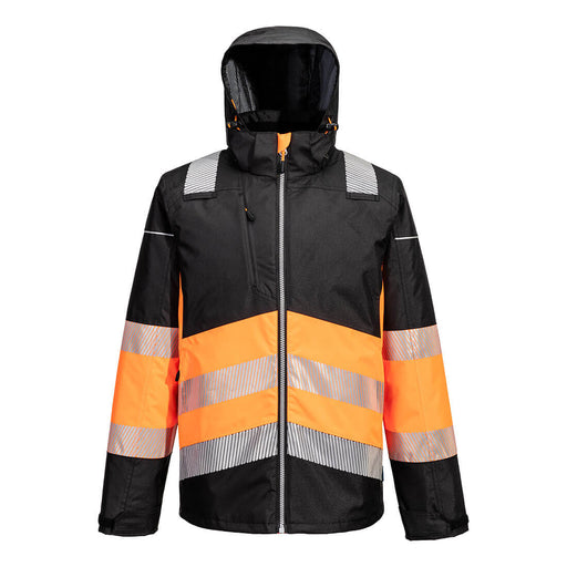 Portwest PW364 - PW3 Hi-Vis Class 1 Winter Jacket Orange/Black