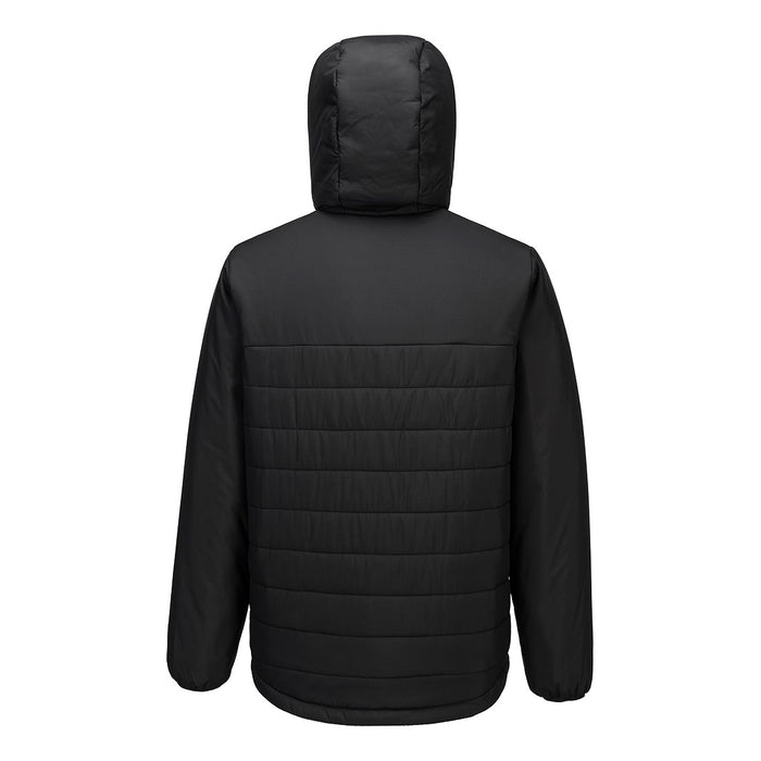 Portwest S608 - Professional Hooded Insulated Baffle Jacket - Black