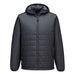Portwest S608 - Professional Hooded Insulated Baffle Jacket - Metal Grey