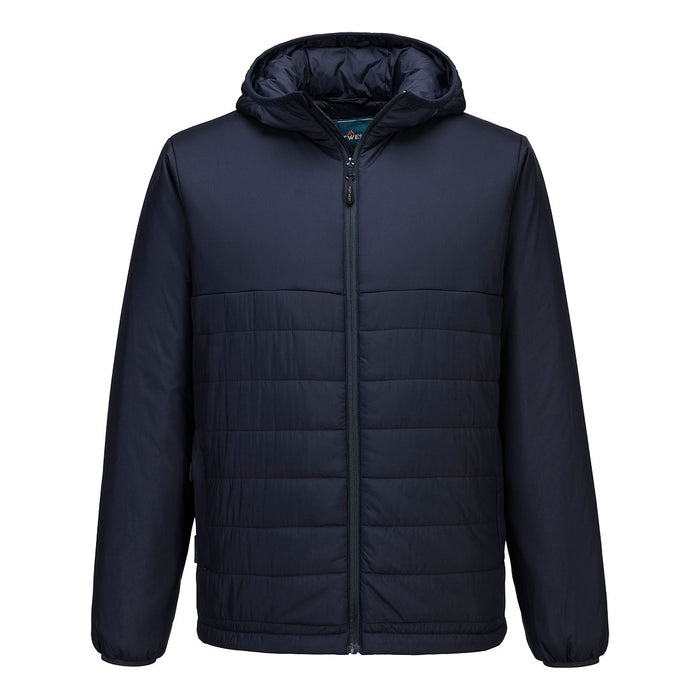 Portwest S608 - Professional Hooded Insulated Baffle Jacket - Navy