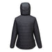 Portwest S613 - Professional Women's Hooded Insulated Baffle Jacket - Metal Grey
