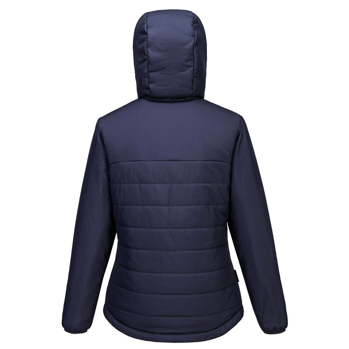 Portwest S613 - Professional Women's Hooded Insulated Baffle Jacket - Navy