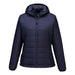 Portwest S613 - Professional Women's Hooded Insulated Baffle Jacket - Navy