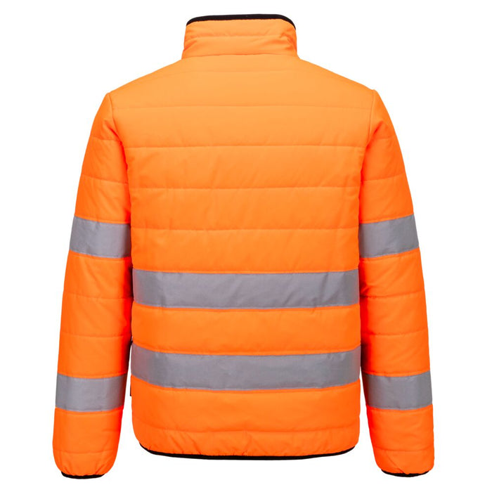 Portwest S617 - Hi-Vis Baffle Jacket - Orange/Black