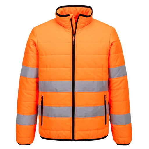Portwest S617 - Hi-Vis Baffle Jacket - Orange/Black