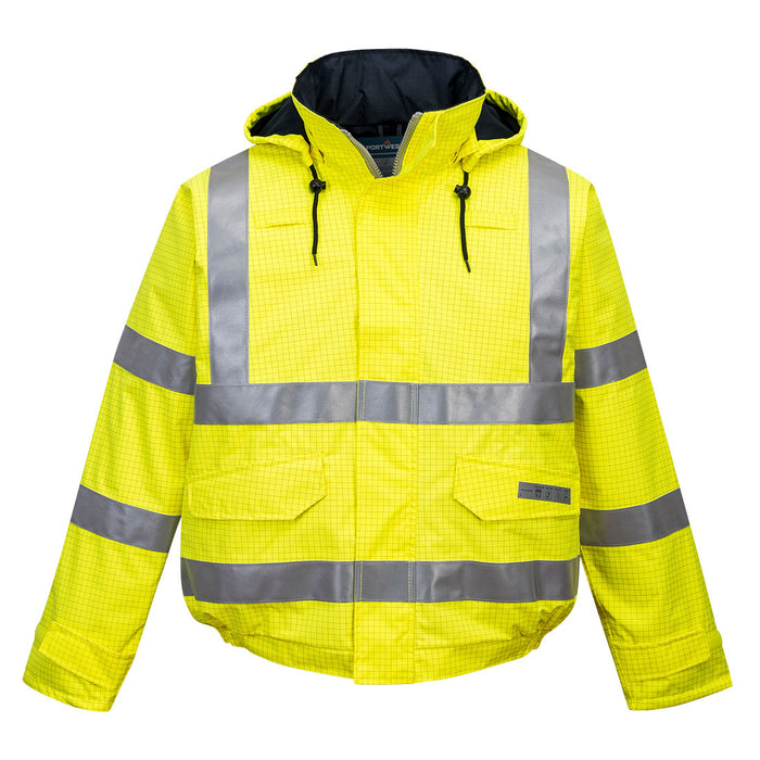 Portwest S773 - Bizflame Rain Hi-Vis FR Winter Bomber Jacket - Yellow