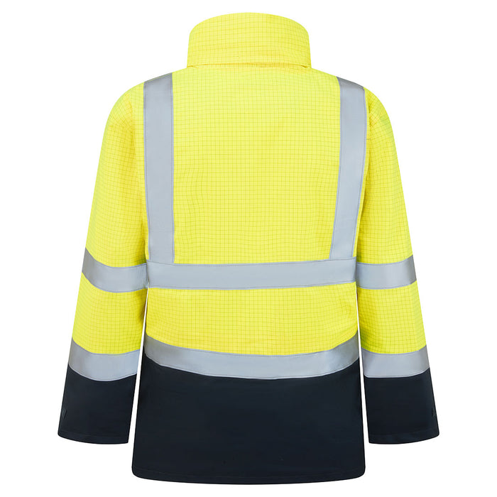 Portwest S779 - Bizflame Rain Hi-Vis Constrast FR Jacket - Yellow/Navy
