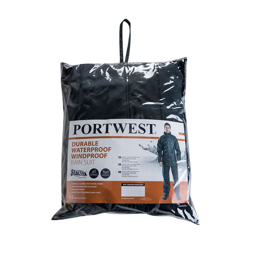 Portwest Sealtex Essential Rainsuit (2 Piece Suit) Navy