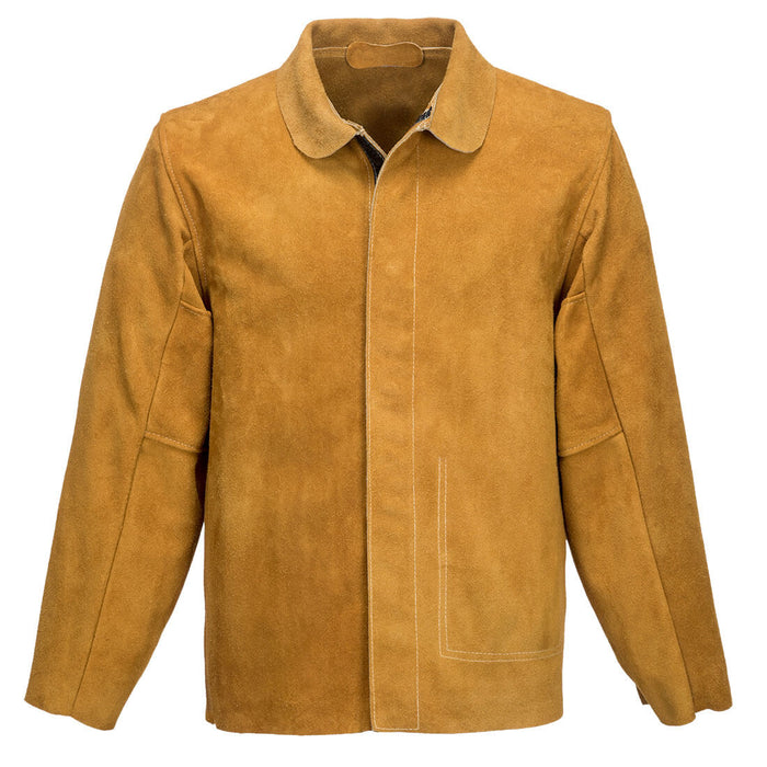 Portwest SW34 - FR Leather Welding Jacket - Tan
